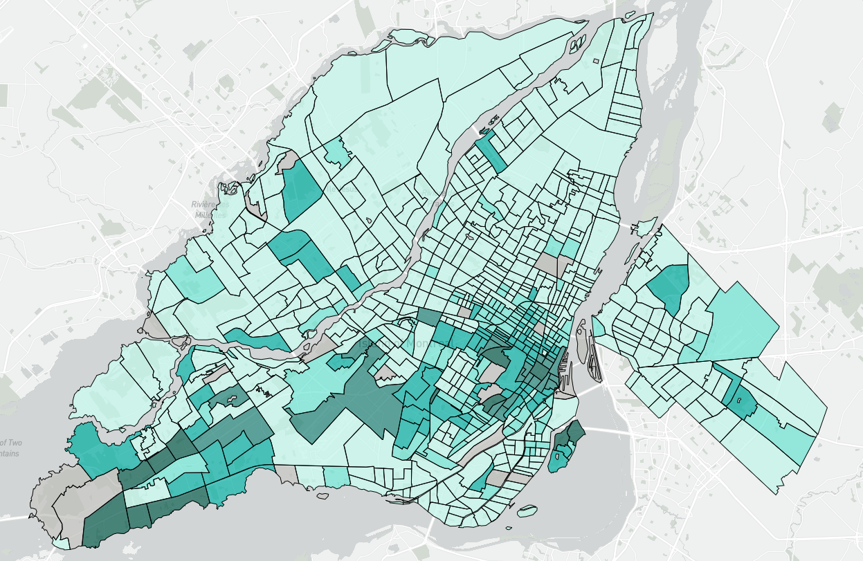 Image of Montreal Data map
